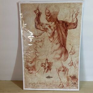 Pacifica Island Art Studies Michelangelo c.1510 Master Print 12in x 18in